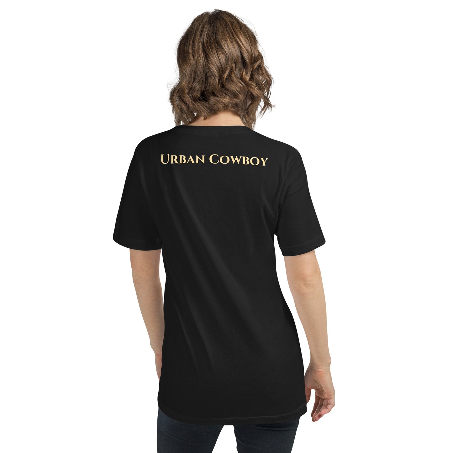 Urban Cowboy Unisex Short Sleeve V-Neck T-Shirt